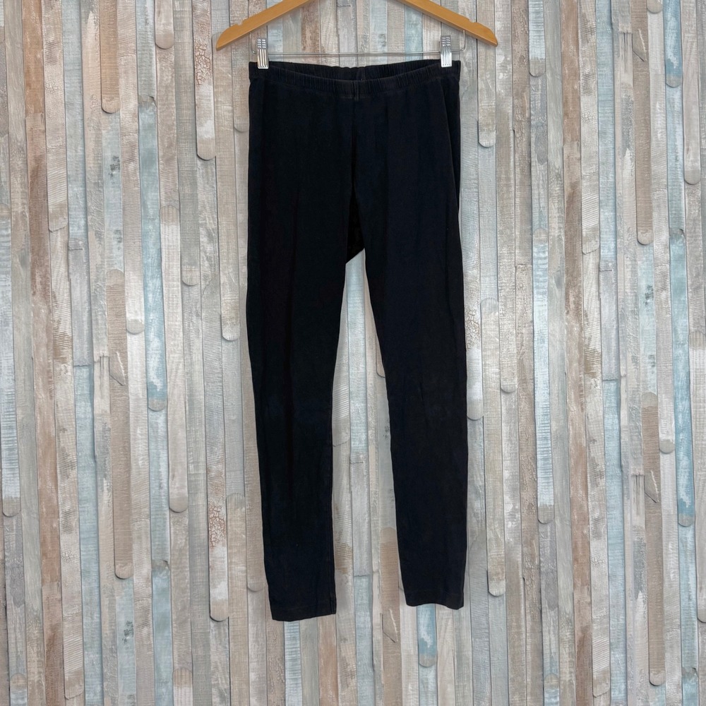 Gudrun Sjödén Solid Black Organic Cotton Stretch Jersey‎ Knit Leggings Pants M